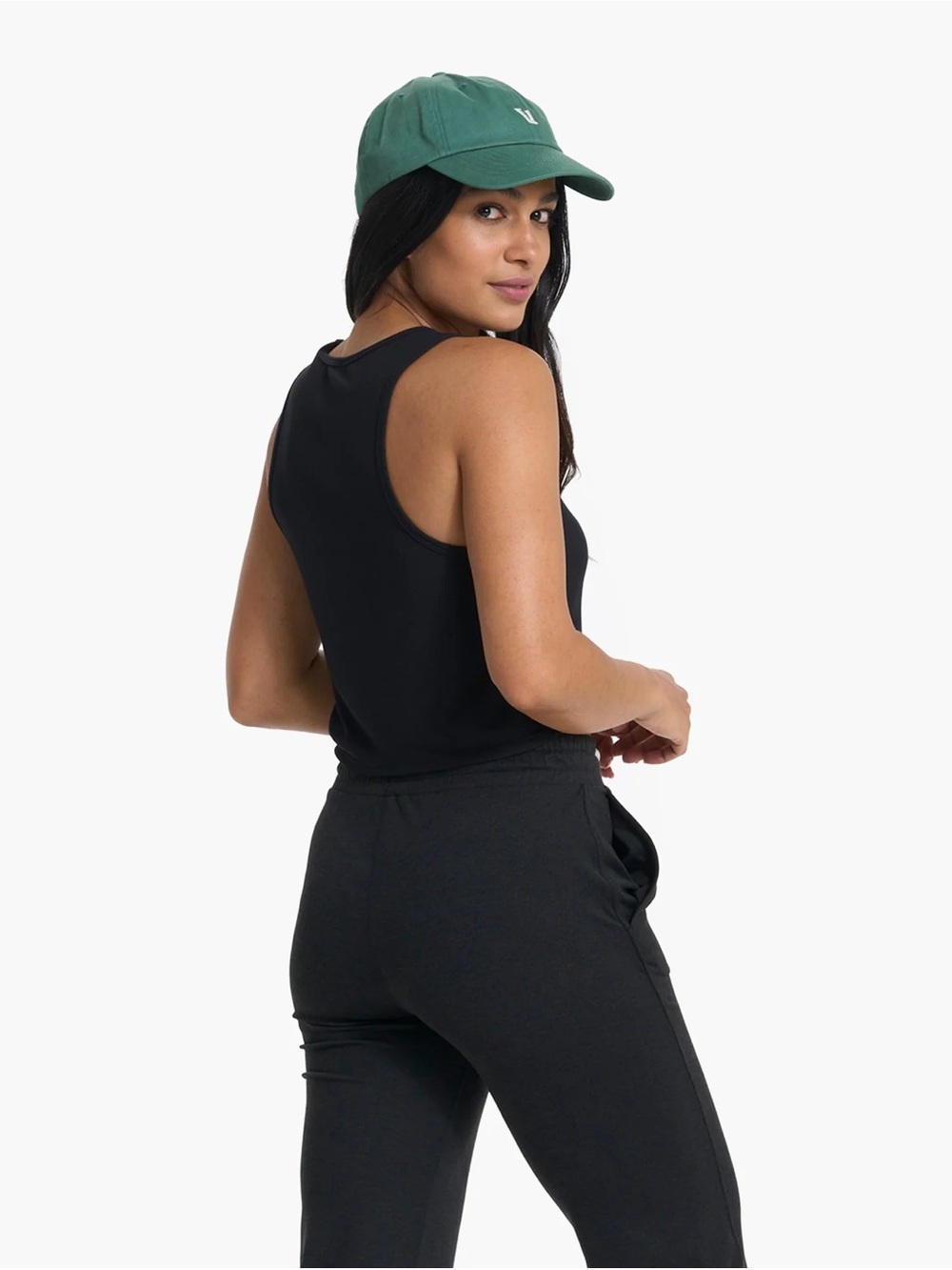 Vuori Black Cove Cropped Tank Size XS - Picture 3 of 6